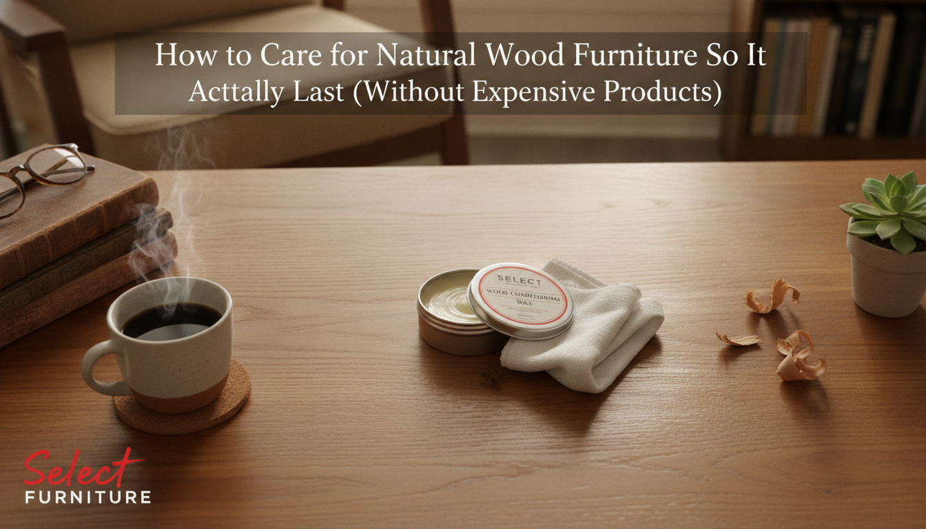 How to Care for Natural Wood Furniture So It Actually Lasts (Without Expensive Products)